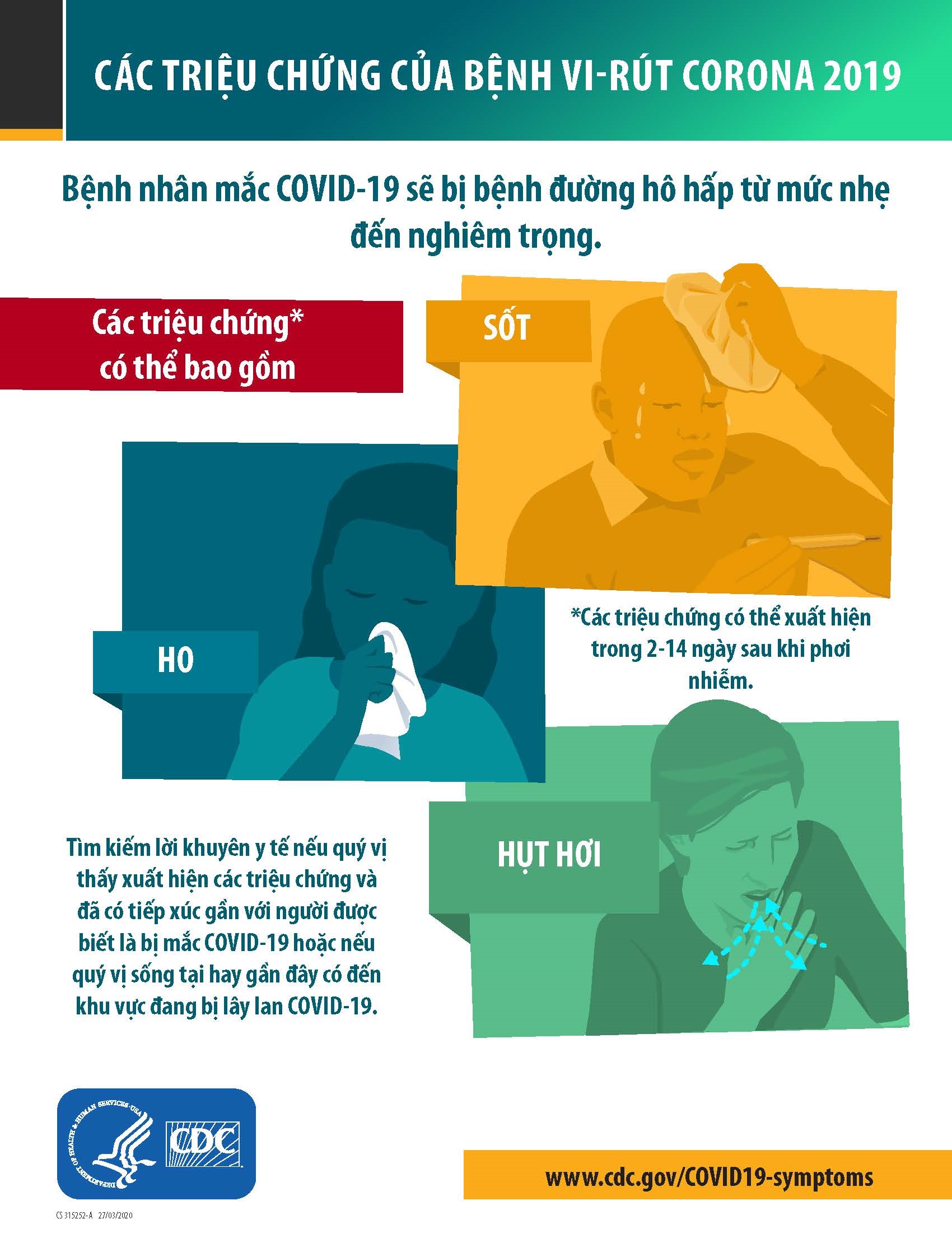 Symptoms of COVID-19 (Vietnamese)