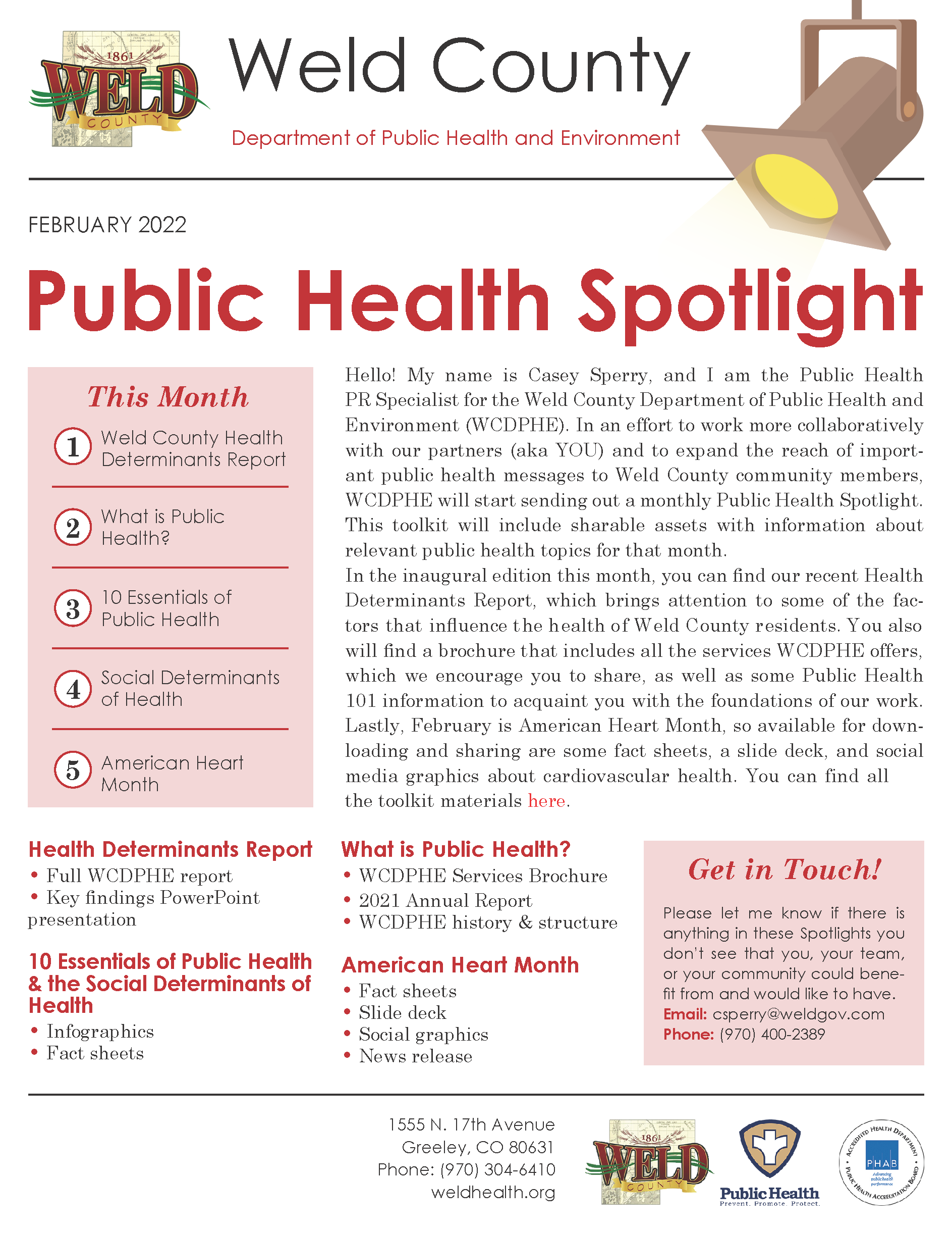 February 2022 Public Health Spotlight