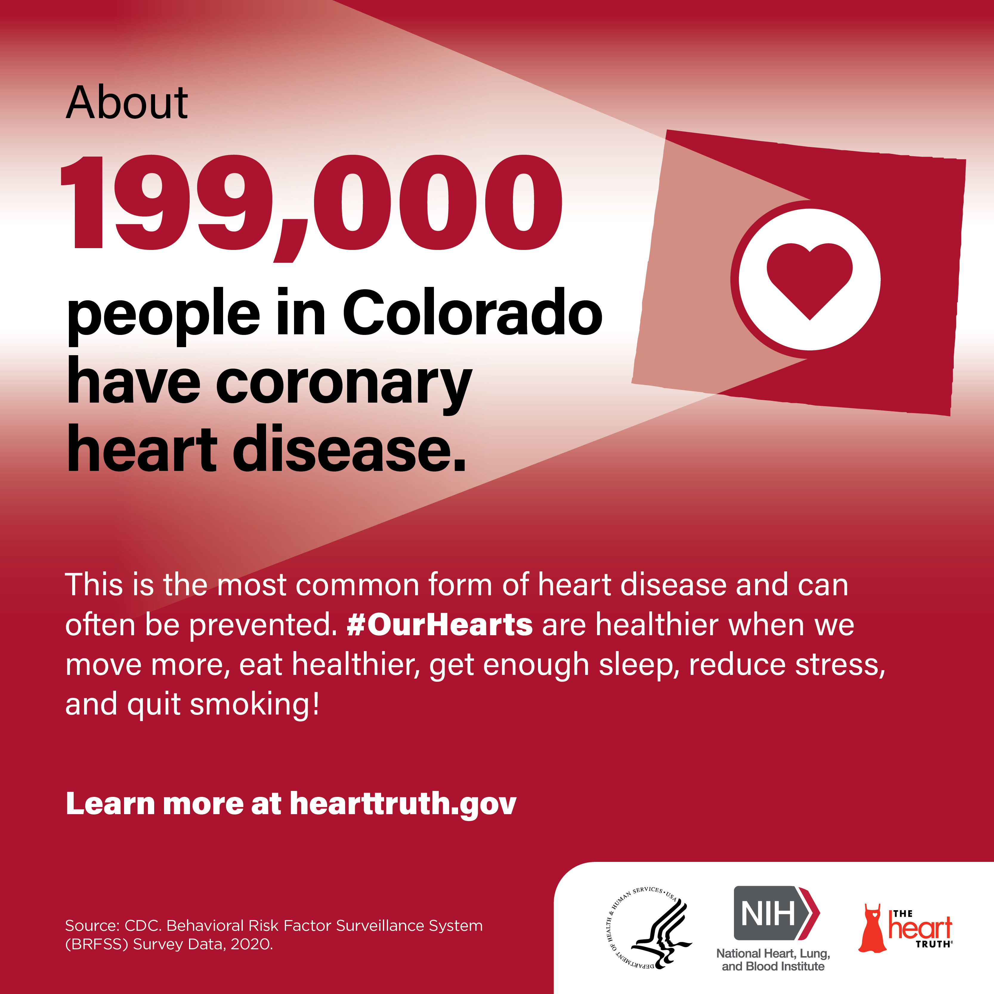 199,000 people in Colorado have coronary heart disease