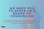 County board and commissions seeking several members