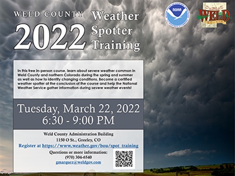 Weld County 2022 Weather Spotter Training